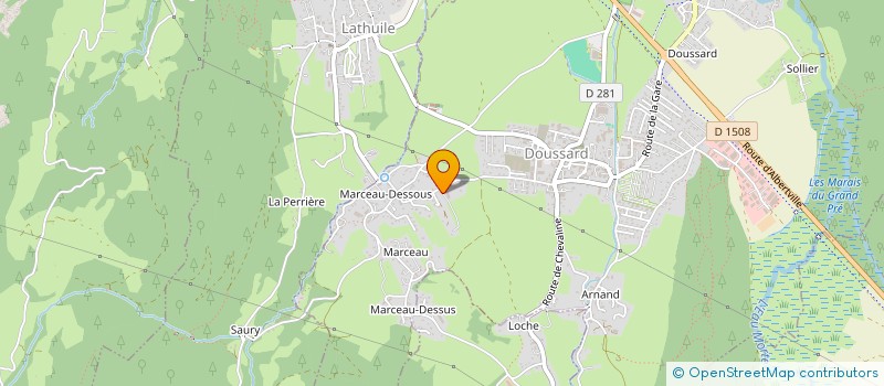 localisation de l'entreprise BOX'KONCEPT à DOUSSARD