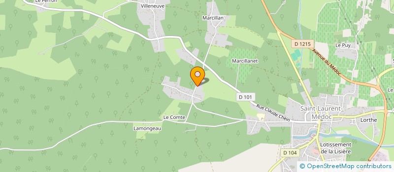 localisation de l'entreprise BOX LOCATION  SAINT-LAURENT-MEDOC