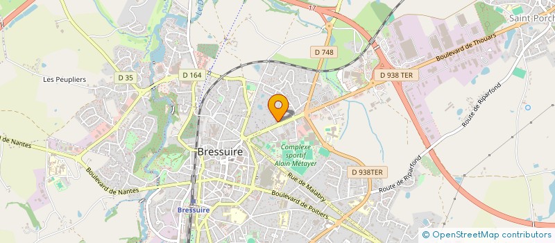 localisation de l'entreprise BOX PRO à BRESSUIRE