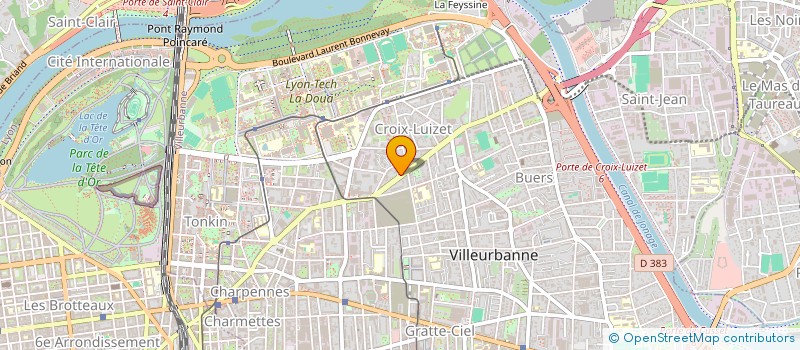 localisation de l'entreprise BOX'SON LYON  VILLEURBANNE