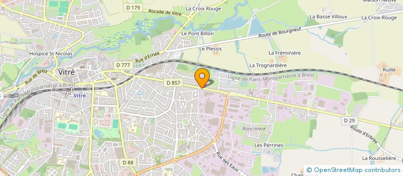 localisation de l'entreprise BOX STOCKAGE VITRE  VITRE