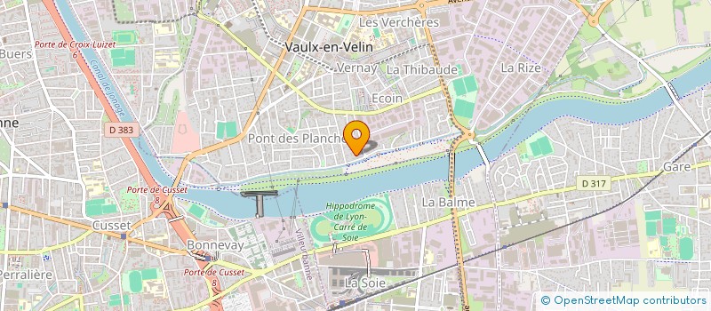 localisation de l'entreprise BOX UNIVERS  VAULX-EN-VELIN