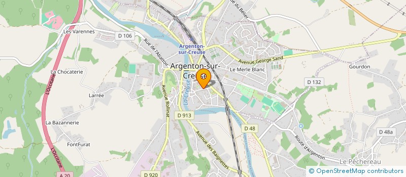 localisation de l'entreprise BOX2D à ARGENTON-SUR-CREUSE