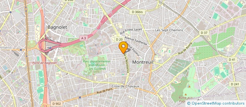 localisation de l'entreprise BOXCREW à MONTREUIL