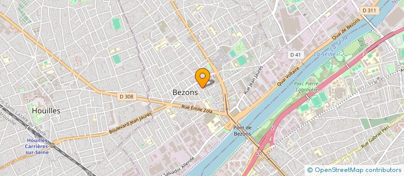 localisation de l'entreprise BOXE COMMUNICATION  BEZONS