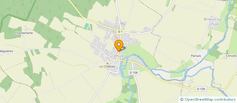 localisation de l'entreprise BOXE DES CHAMPS  CHIZE