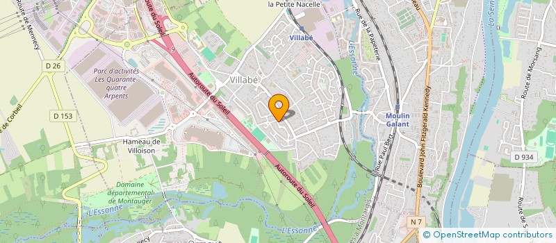 localisation de l'entreprise BOXE EN FAMILLE  VILLABE