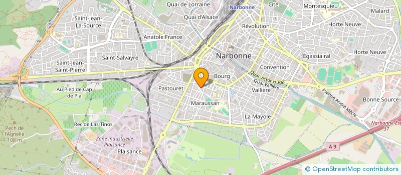 localisation de l'entreprise BOXE ET DISCIPLINES DE CONTACT NARBONNAISE  NARBONNE