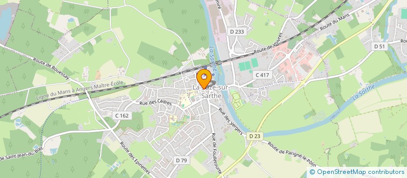 localisation de l'entreprise BOXE FRANCAISE SUZERAINE  LA SUZE-SUR-SARTHE