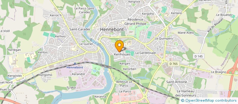 localisation de l'entreprise BOXE HENNEBONTAISE  HENNEBONT
