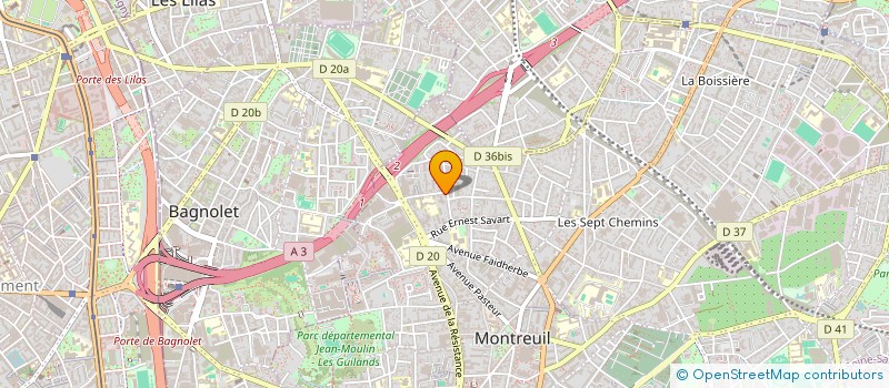 localisation de l'entreprise BOXE PARIS MONTREUIL  MONTREUIL