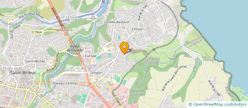 localisation de l'entreprise BOXE PLERIN à SAINT-BRIEUC