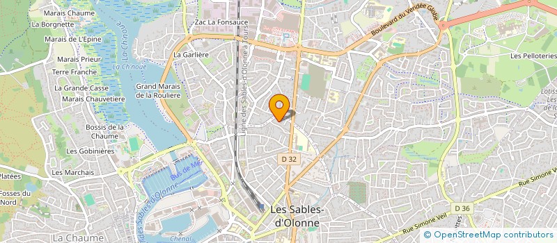 localisation de l'entreprise BOXE THAI CLUB SABLAIS  LES SABLES D'OLONNE