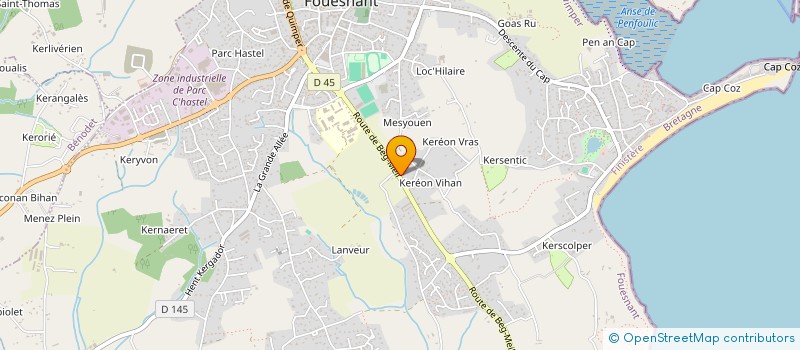 localisation de l'entreprise BOXECO 29  FOUESNANT