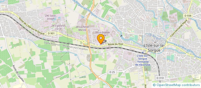 localisation de l'entreprise BOXELAND CLUB ISLOIS BOXES  L'ISLE-SUR-LA-SORGUE