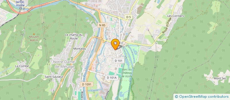 localisation de l'entreprise BOXER à VIZILLE