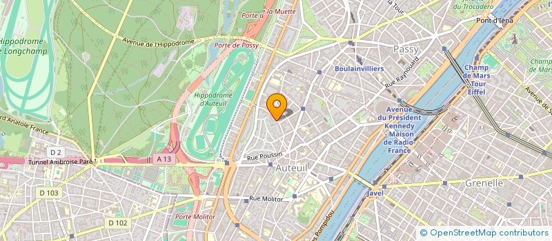 localisation de l'entreprise BOXER à PARIS