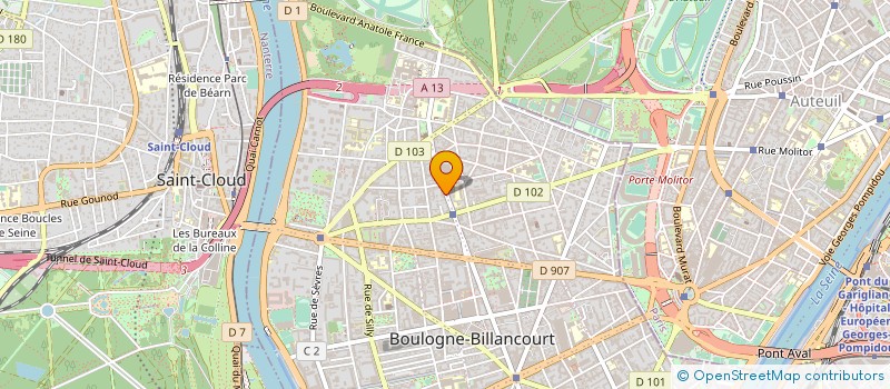 localisation de l'entreprise BOXER COMMUNICATION à BOULOGNE-BILLANCOURT