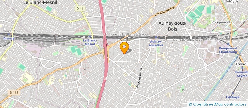 localisation de l'entreprise BOXER INSIDE CLUB à AULNAY-SOUS-BOIS