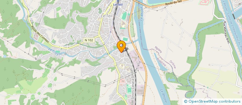 localisation de l'entreprise BOXING ACADEMY 07  LE TEIL