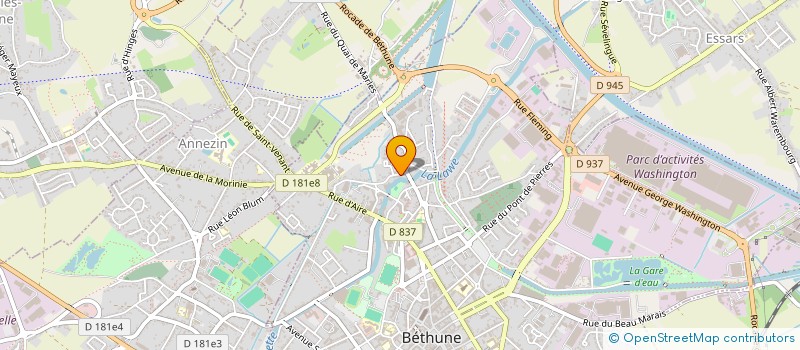 localisation de l'entreprise BOXING CLUB BEUVRYGEOIS à BETHUNE