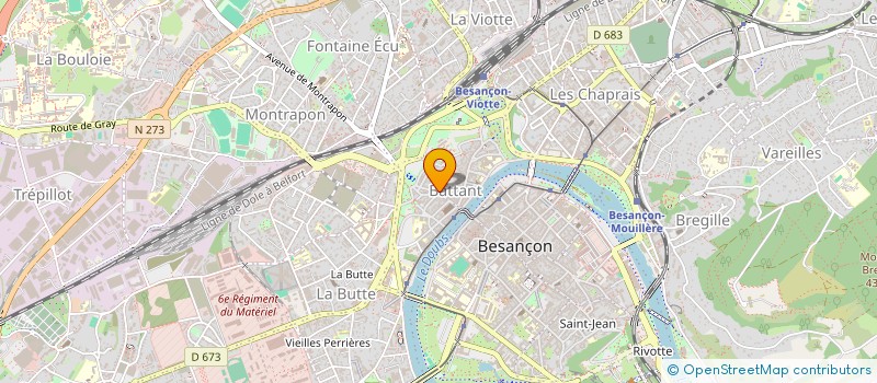 localisation de l'entreprise BOXING CLUB BISONTIN à BESANCON