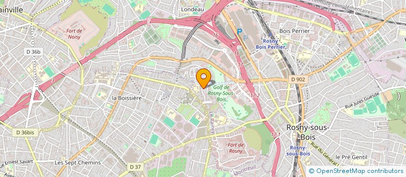 localisation de l'entreprise BOXING CLUB BOISSIERE à ROSNY-SOUS-BOIS