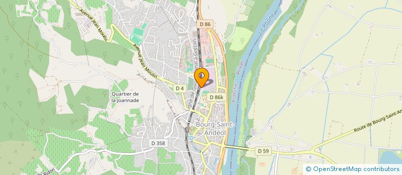 localisation de l'entreprise BOXING CLUB BOURGUESAN  BOURG-SAINT-ANDEOL