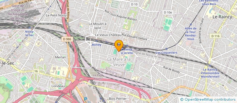 localisation de l'entreprise BOXING CLUB DE BONDY (B.C.B)  BONDY