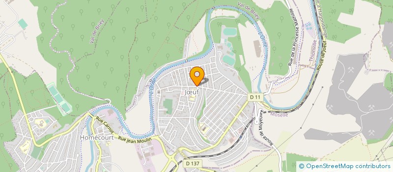 localisation de l'entreprise BOXING CLUB DE JOEUF  JUF