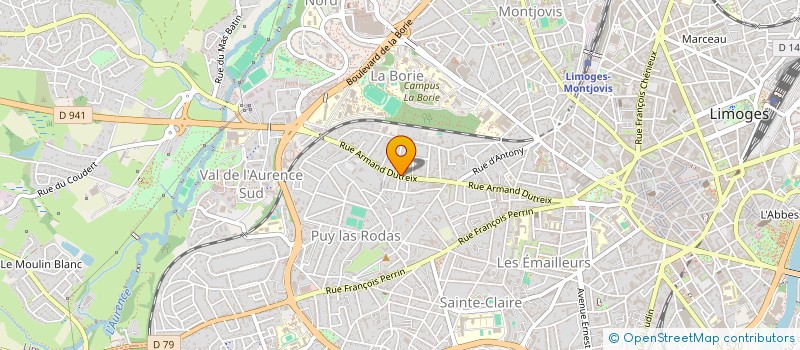 localisation de l'entreprise BOXING CLUB DE LIMOGES à LIMOGES