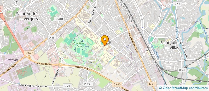 localisation de l'entreprise BOXING CLUB DE TROYES à TROYES