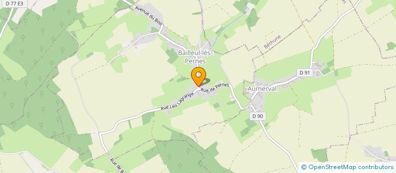 localisation de l'entreprise BOXING CLUB DES 2 VALLEES  BAILLEUL-LES-PERNES