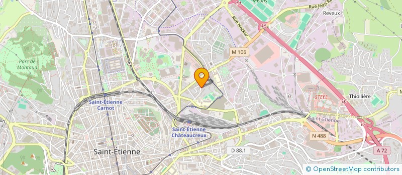 localisation de l'entreprise BOXING CLUB DU SOLEIL  SAINT-ETIENNE