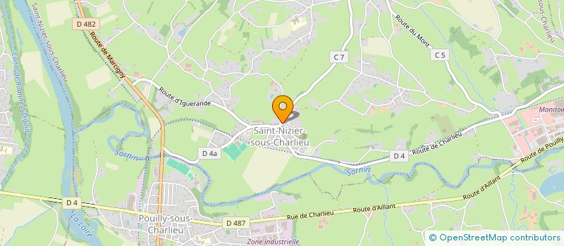 localisation de l'entreprise BOXING CLUB DU SORNIN  SAINT-NIZIER-SOUS-CHARLIEU