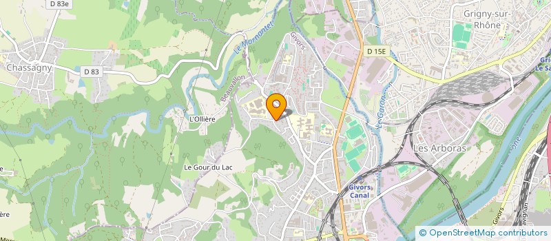 localisation de l'entreprise BOXING CLUB OUEST LYONNAIS  GIVORS