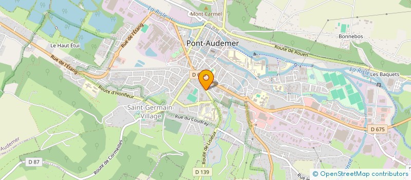 localisation de l'entreprise BOXING CLUB PONT-AUDEMER - TEAM VASTINE  PONT-AUDEMER