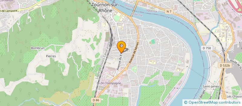 localisation de l'entreprise BOXING CLUB TOURNON-TAIN à TOURNON-SUR-RHONE