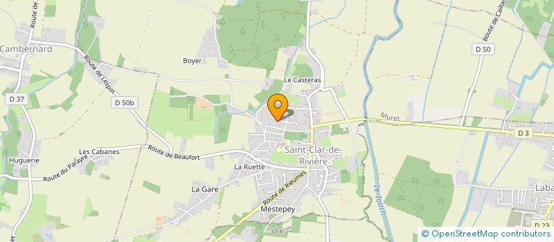 localisation de l'entreprise BOXING MOUV & LIFE  SAINT-CLAR-DE-RIVIERE