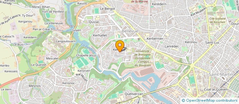 localisation de l'entreprise BOXING WANMEECHOCK GYM à BREST