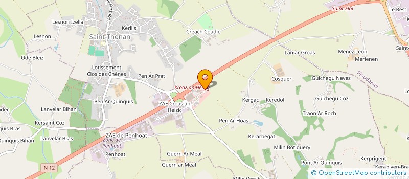 localisation de l'entreprise BOXING WANMEECHOCK GYM SAINT THONAN  SAINT-THONAN