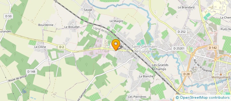 localisation de l'entreprise BOXON 17 à JONZAC