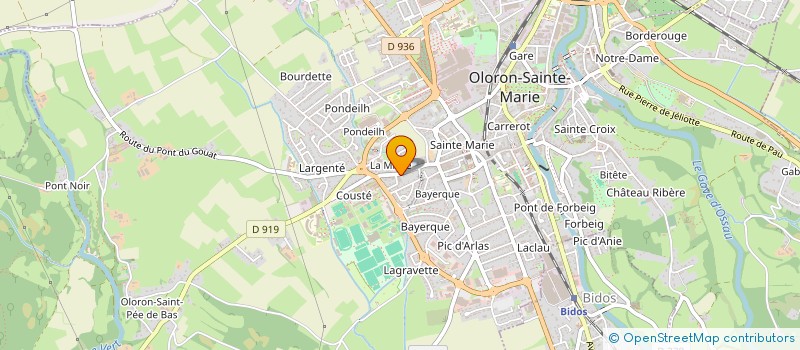 localisation de l'entreprise BOY CARROSSERIE  OLORON-SAINTE-MARIE