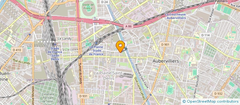 localisation de l'entreprise BOYA  AUBERVILLIERS