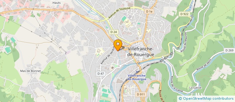 localisation de l'entreprise BOYE BAPTISTE  VILLEFRANCHE-DE-ROUERGUE