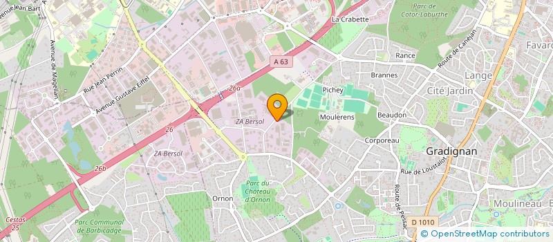 localisation de l'entreprise BOYER  GRADIGNAN