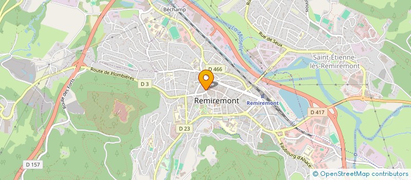 localisation de l'entreprise BOYER à REMIREMONT