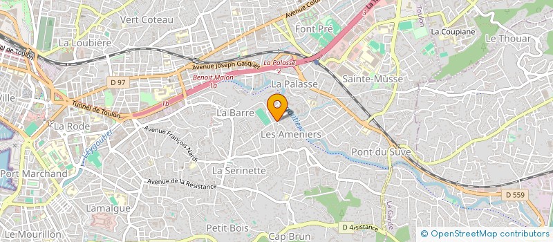 localisation de l'entreprise BOYER CHRISTOPHE ET STEPHANIE  TOULON