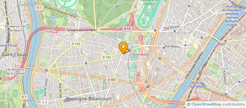 localisation de l'entreprise BOYER CONSEILS  BOULOGNE-BILLANCOURT