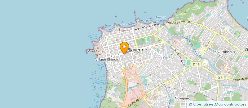 localisation de l'entreprise BOYER ET CIE à CAYENNE